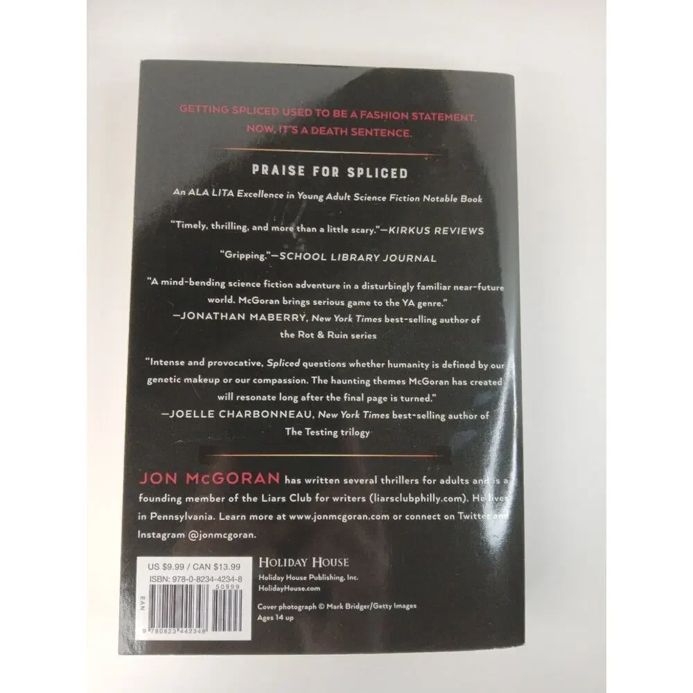 Spliced Jon McGoran 2017 Paperback Young Adult Science Fiction